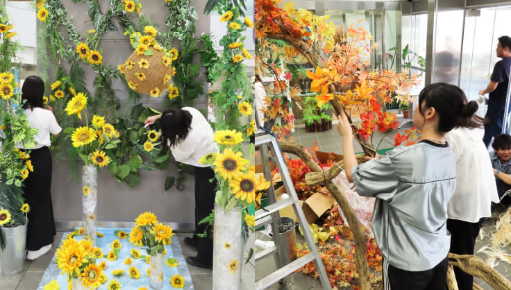 フラワーイベント装飾