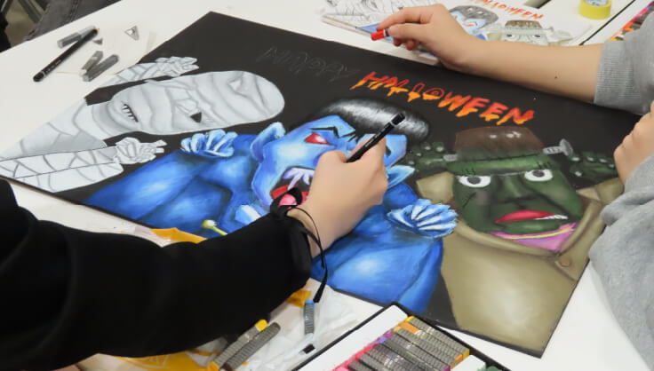 チョークアート/デッサン