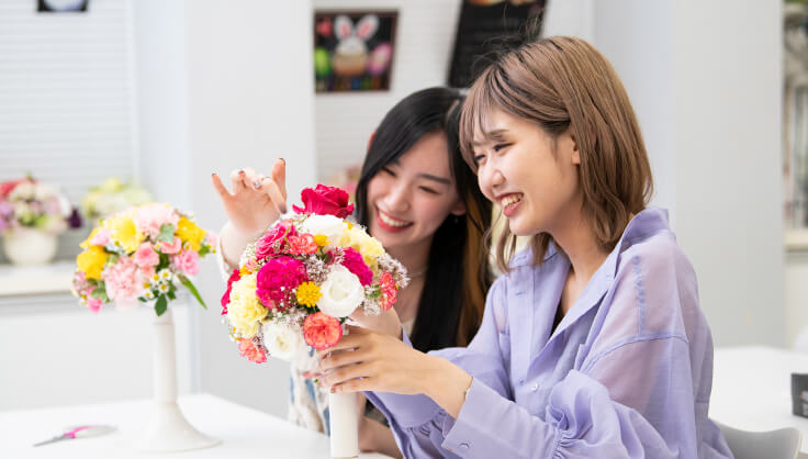 同じ夢や目標に向かう仲間ができる