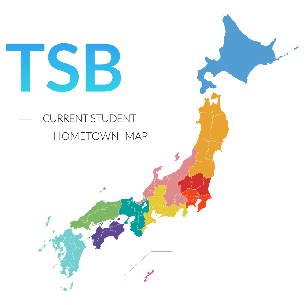 TSB CURRENT STUDENT HOMETOWN MAP