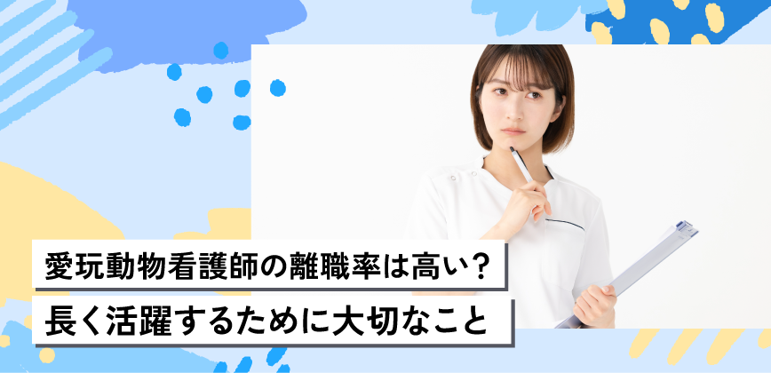 愛玩動物看護師の離職率は高い?長く活躍するために大切なこと
