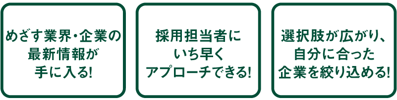 メリット３つ