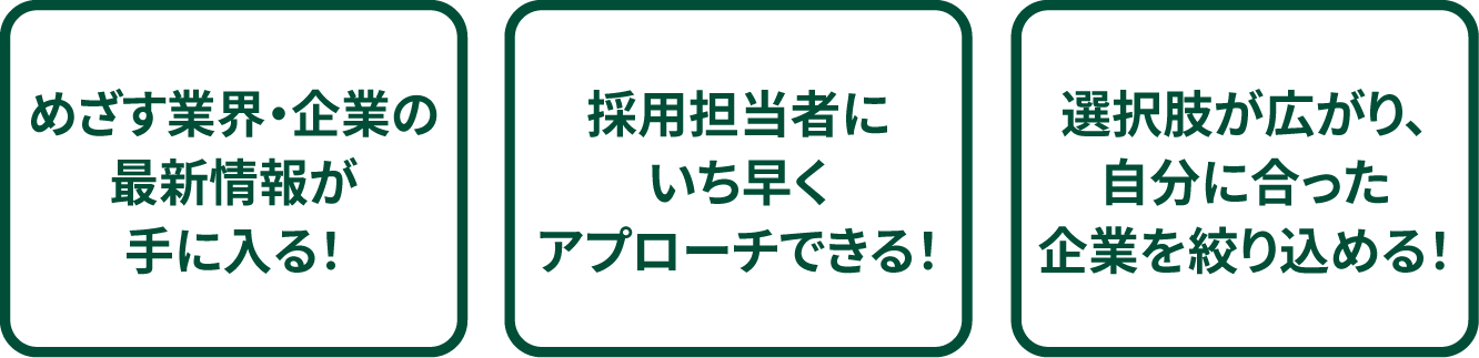 メリット３つ